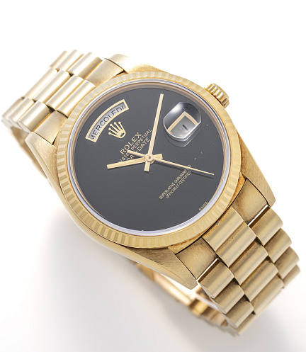 Day-Date born with Onyx Dial mentioned in Papers