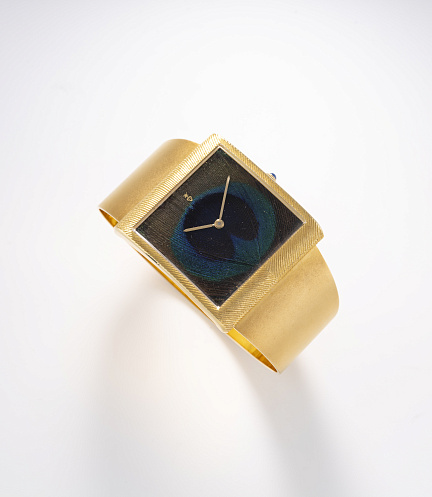 Large "Buckingham" with Peacock Feather Dial