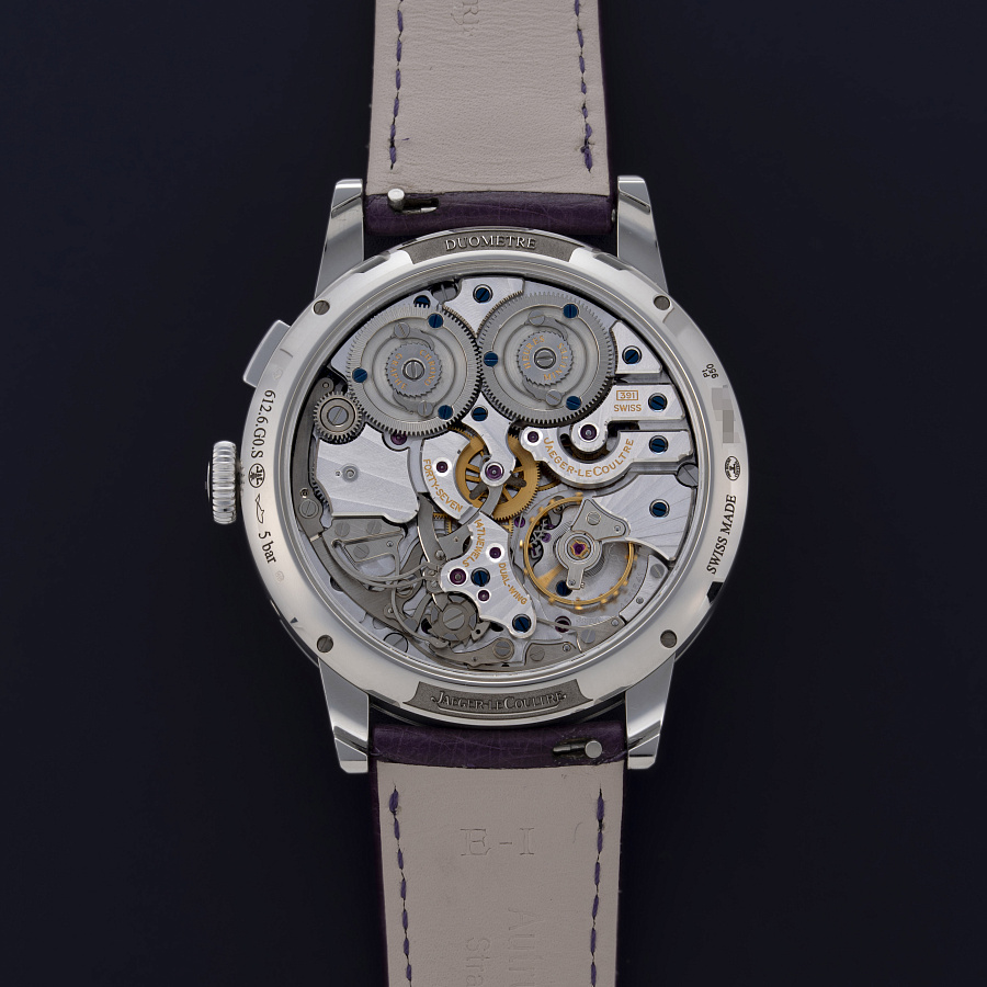 Duometre Chronograph Moonphase in Platinum with Salmon Dial