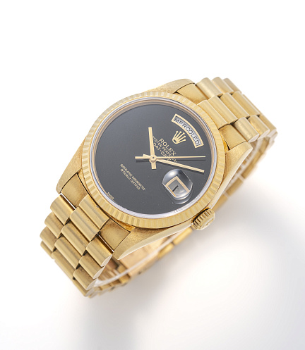 Day-Date born with Onyx Dial mentioned in Papers