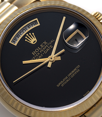 Day-Date born with Onyx Dial mentioned in Papers