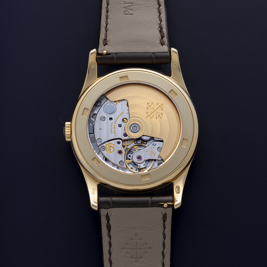 Retrograde Perpetual Calendar in Yellow Gold with Black Dial