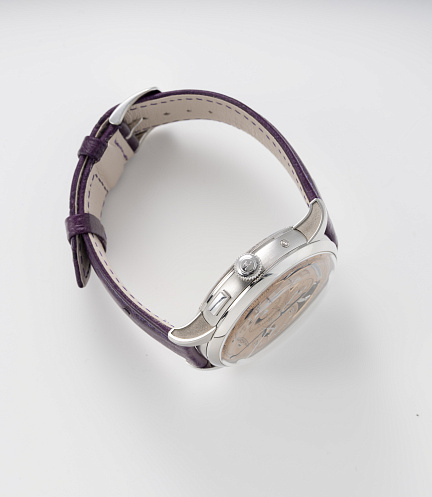 Duometre Chronograph Moonphase in Platinum with Salmon Dial