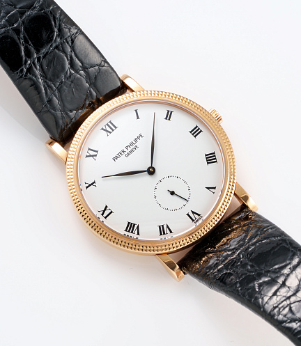 Calatrava with "Clous de Paris" in Rosegold