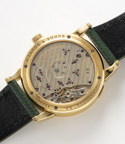 Lange 1 in Yellow Gold with Blue Hands