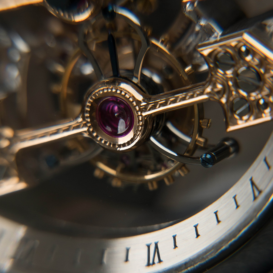 Triple Bridge Skeleton Tourbillon in Platinum