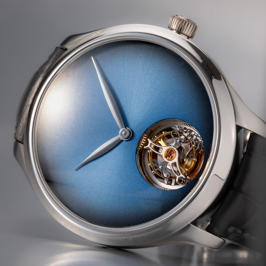 Funky Blue Endeavor Tourbillon Concept in Stainless Steel