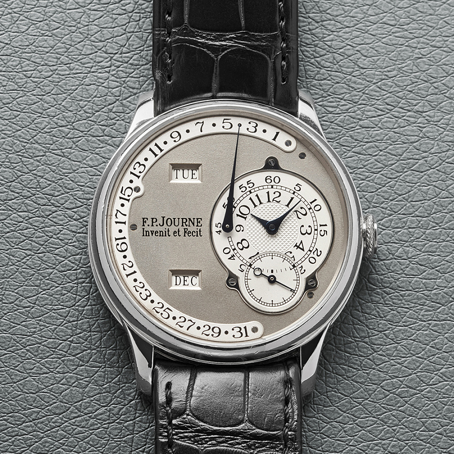 Octa Calendrier in 38mm Platinum Case with Brass Movement