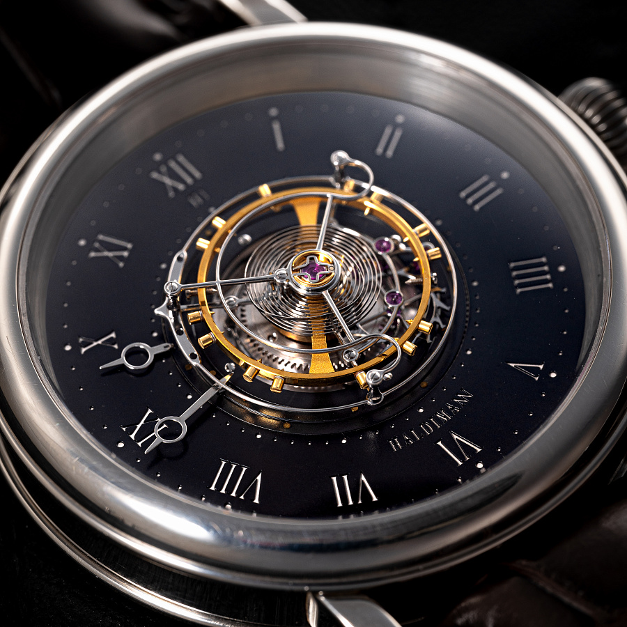 H1 Flying Tourbillon in Platinum with Black Dial