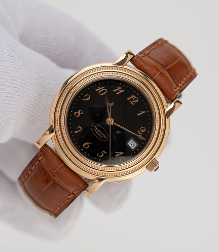 Toric in Rose Gold with Black Lacquer Dial