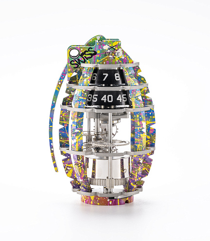 Hand-Painted Grenade "Make Art Not War"