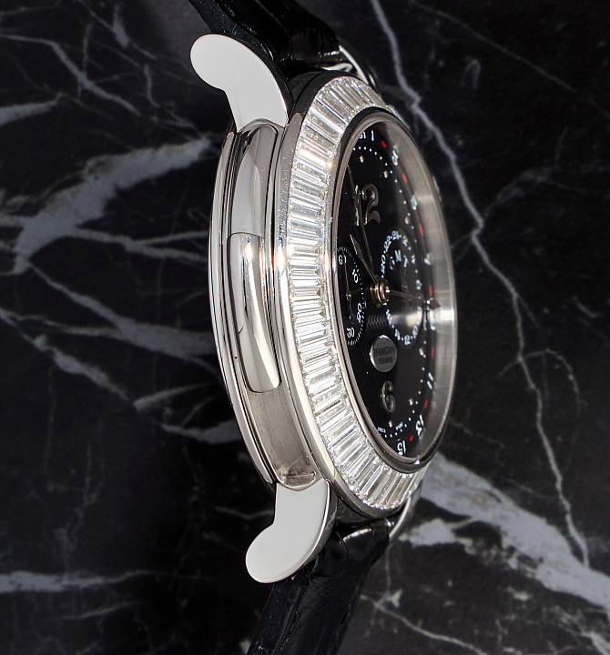 Toric Minute Repeater GMT in Platinum with Baguette Diamonds