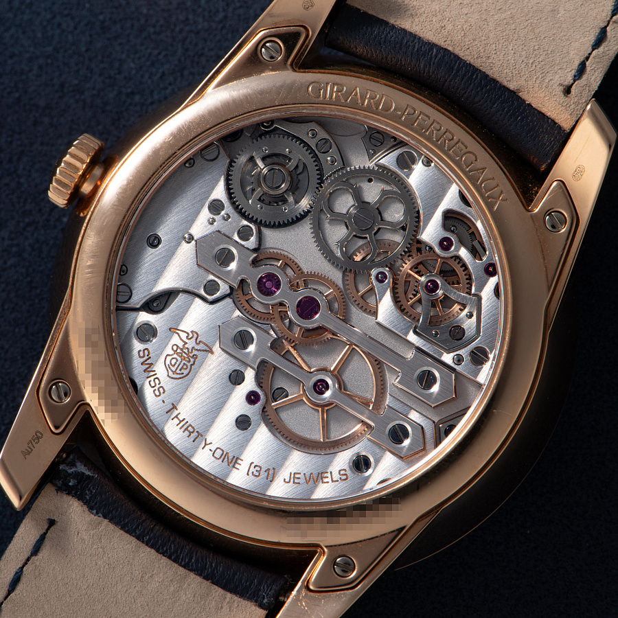 Tourbillon with Three Gold Bridges in Rose Gold