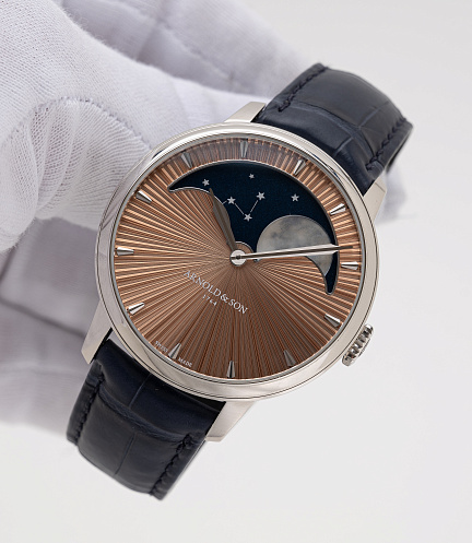 Perpetual Moon in Platinum with Salmon Dial