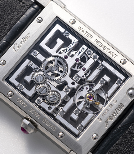 Tank Chinoise Skeleton in Platinum