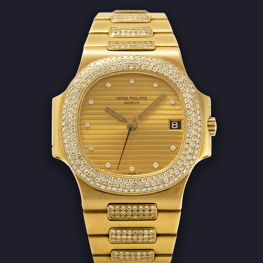 Nautilus with Diamonds in Yellow Gold "Doreé" Dial "Maradona"