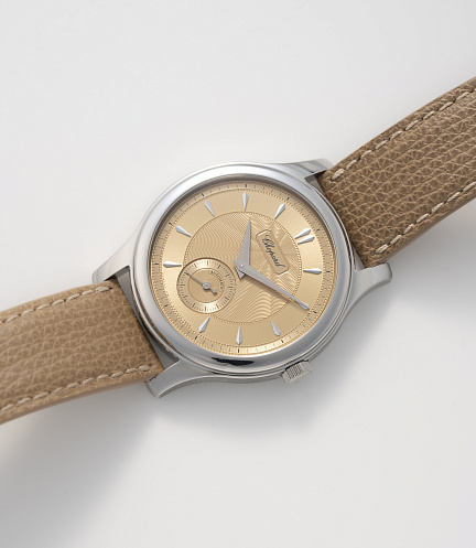 L.U.C. 1860 in Stainless Steel with Salmon Dial Revolution Edition