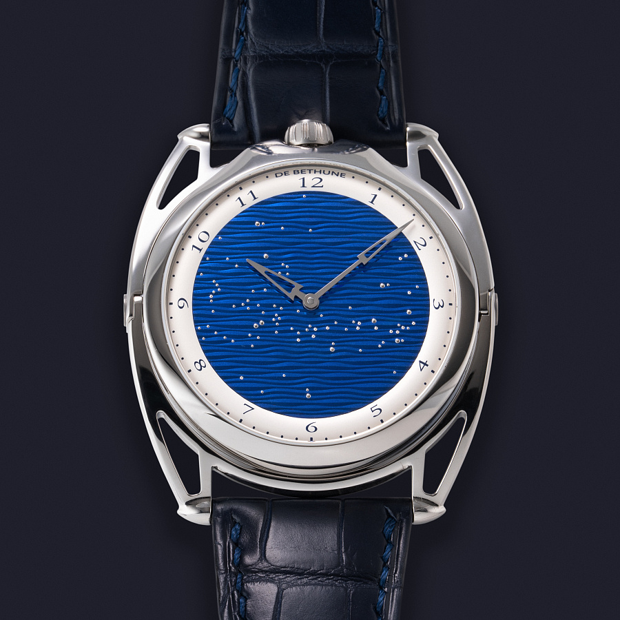 DB28XS Starry Seas in Titanium with Blue Guilloche Sky Dial