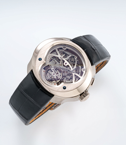 Cuatro Tourbillon Monopusher Chronograph in Stainless Steel