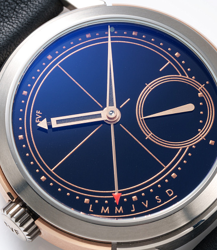 2 Time-Day Intrepido ARTedition in Rose Gold and Titanium with Onyx Dial