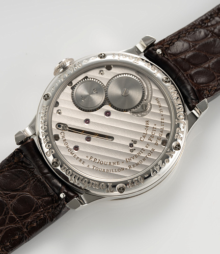 Tourbillon Souverain in 38mm Platinum Case with Brass Movement and Pink Dial