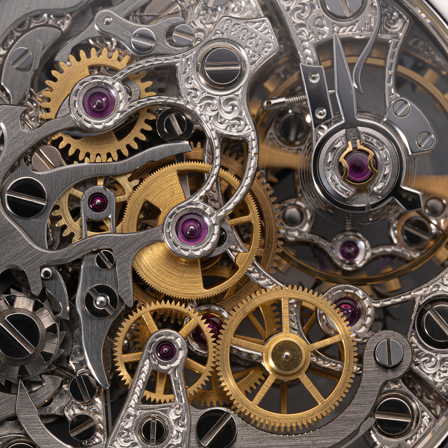 Historique Skeleton Chronograph in Platinum