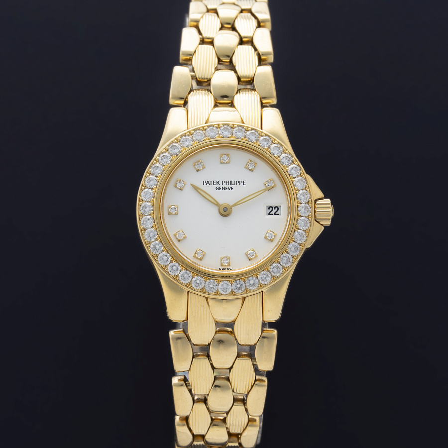Neptune in Yellow Gold with Diamonds Ladies Watch