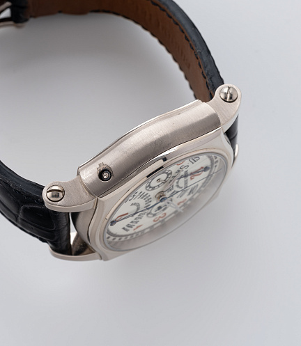 Symphatie Chronograph with Bi-Retrograde Calendar in White Gold