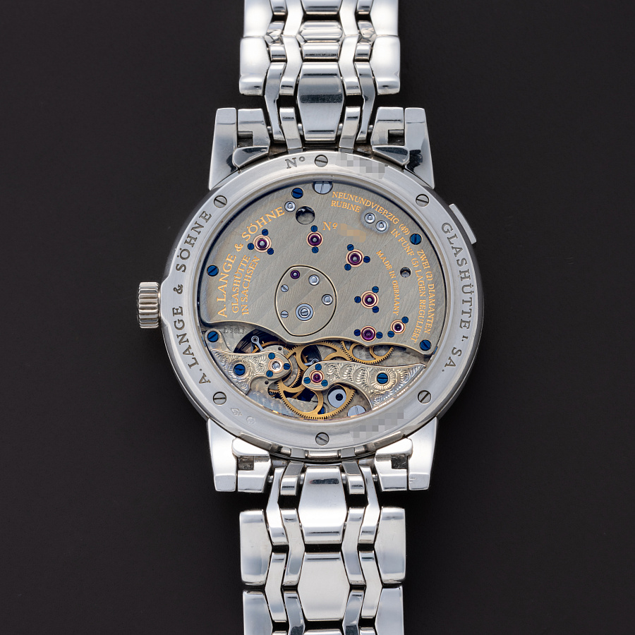 Lange 1 Tourbillon in Platinum on a Wellendorff Bracelet