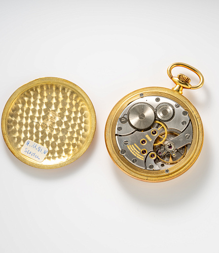 Lepine Pocket Watch with Enamel "El Cacharrero" by Francisco Goya