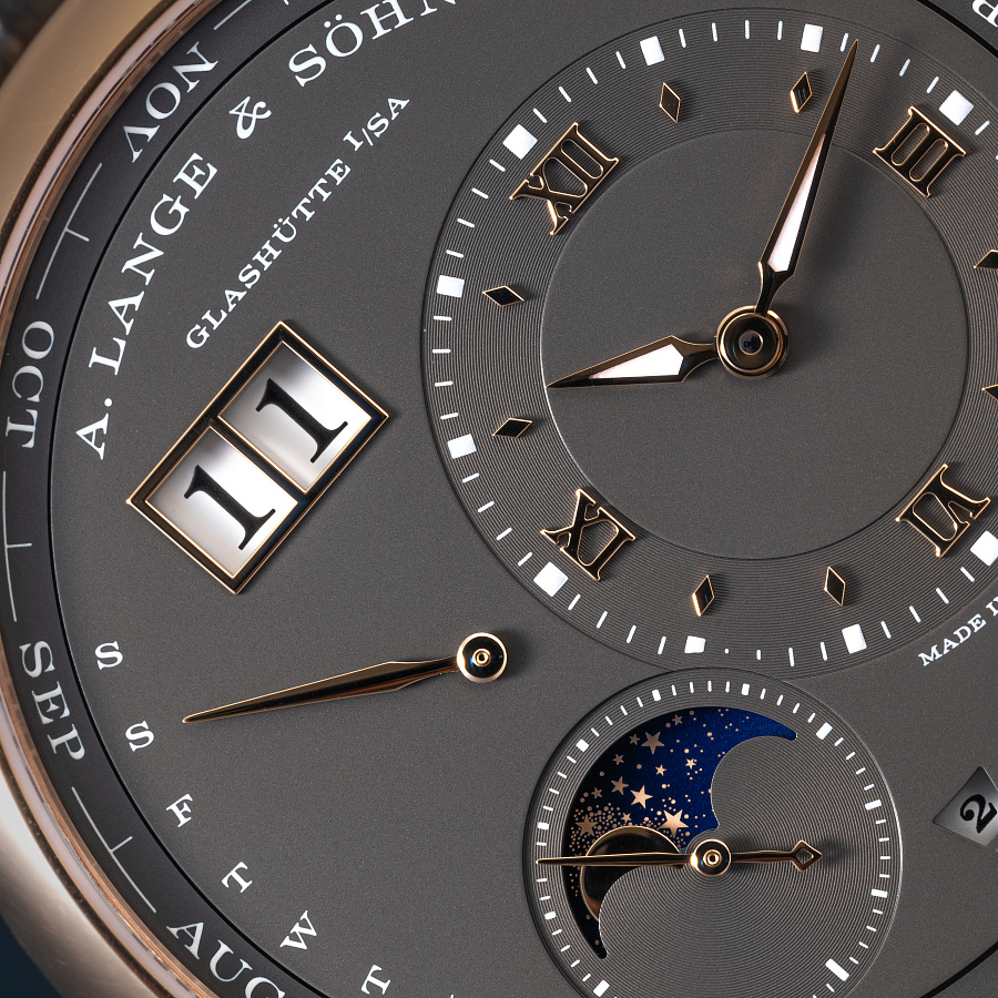 Lange 1 Perpetual Calendar in Rose Gold with Grey Dial