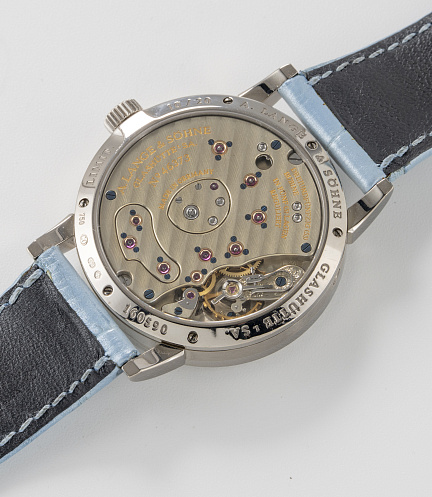 Small Lange 1 in White Gold with Blue MOP Dial LE to 20 pieces