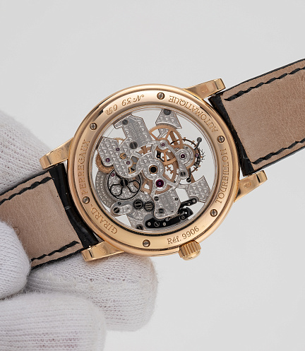 Triple Bridge Skeleton Tourbillon in Rose Gold