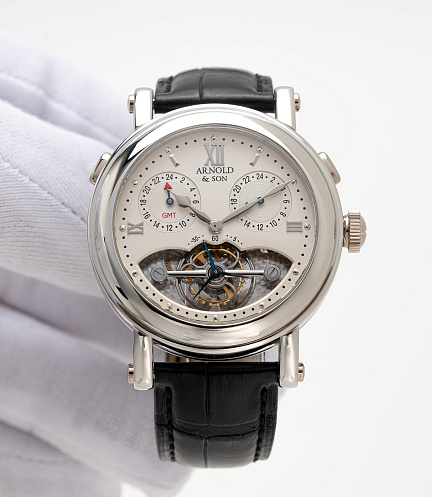 GMT II Tourbillon in Platinum by Christophe Claret
