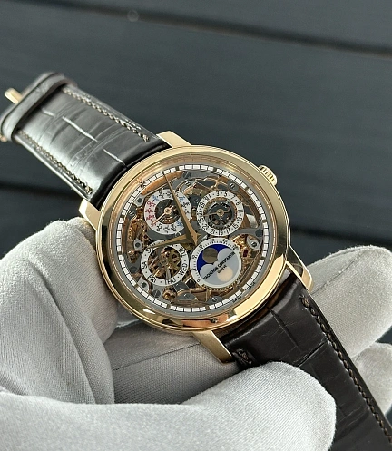 Patrimony Skeleton Perpetual Calendar in Rose Gold
