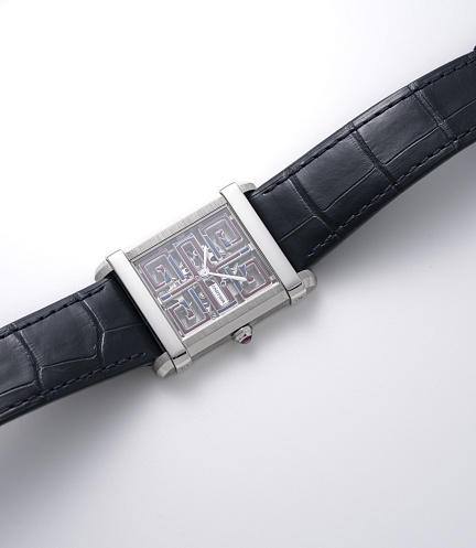 Tank Chinoise Skeleton in Platinum