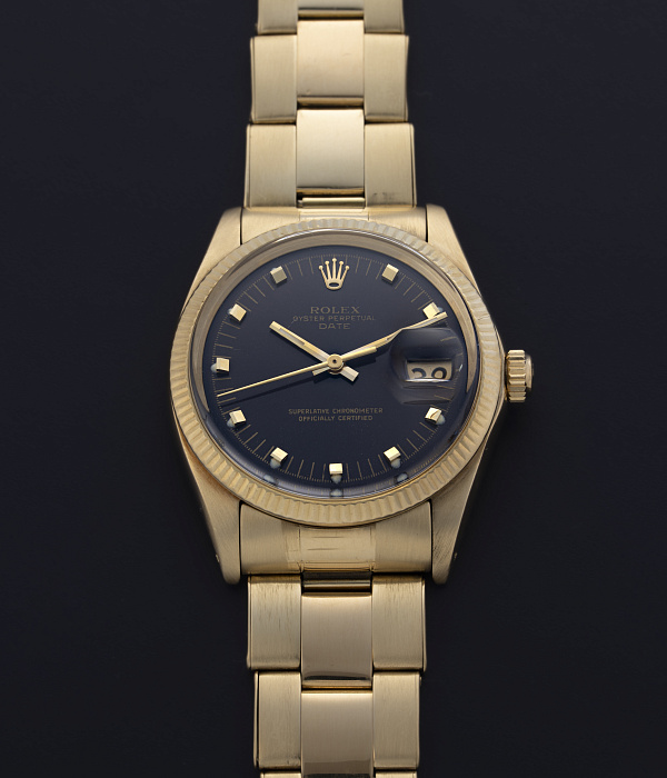 Oyster Perpetual Date with Special Dial in Yellow Gold 