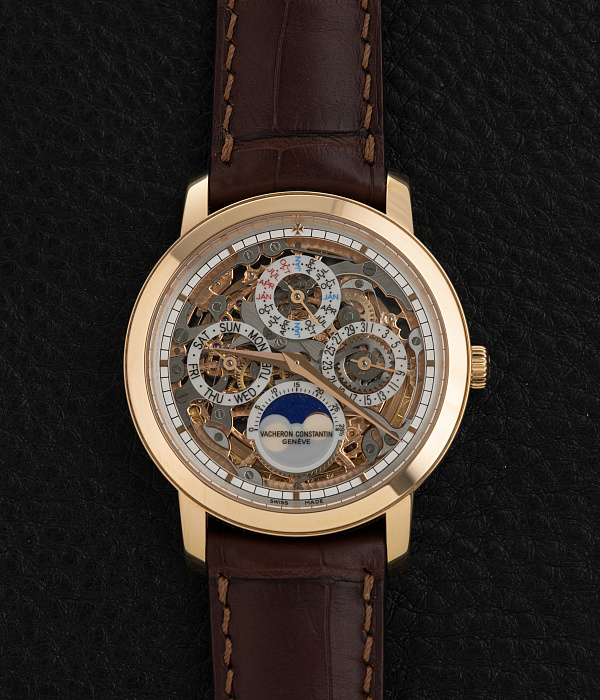 Patrimony Skeleton Perpetual Calendar in Rose Gold