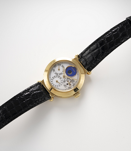 Gefica Perpetual Calendar in Yellow Gold and MOP Dial