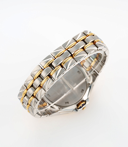 Sculpture in Stainless Steel and Gold