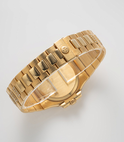 Nautilus with Diamonds in Yellow Gold "Doreé" Dial "Maradona"