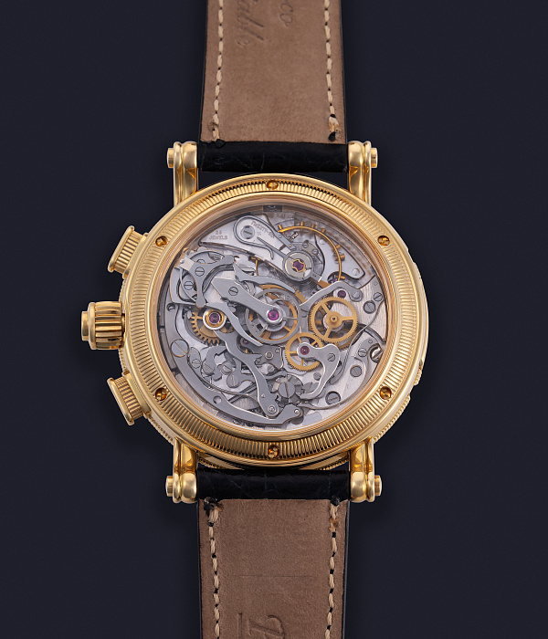 La Rattrapante with Annual Calendar in Yellow Gold