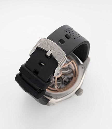 Pioneer Cylindrical Tourbillon Skeleton in Stainless Steel
