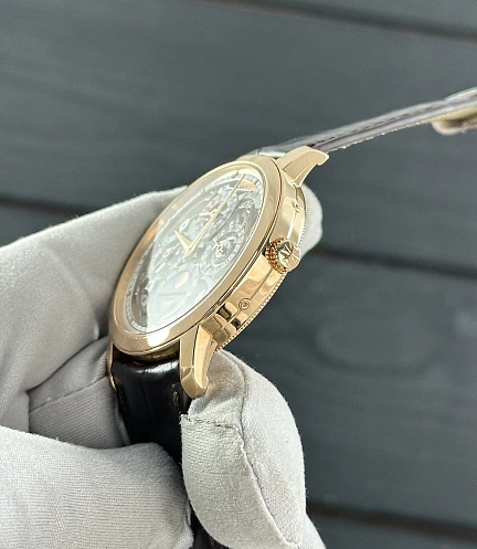 Patrimony Skeleton Perpetual Calendar in Rose Gold