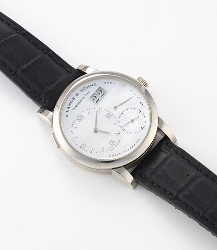 Lange 1 Soiree in White Gold with MOP Dial