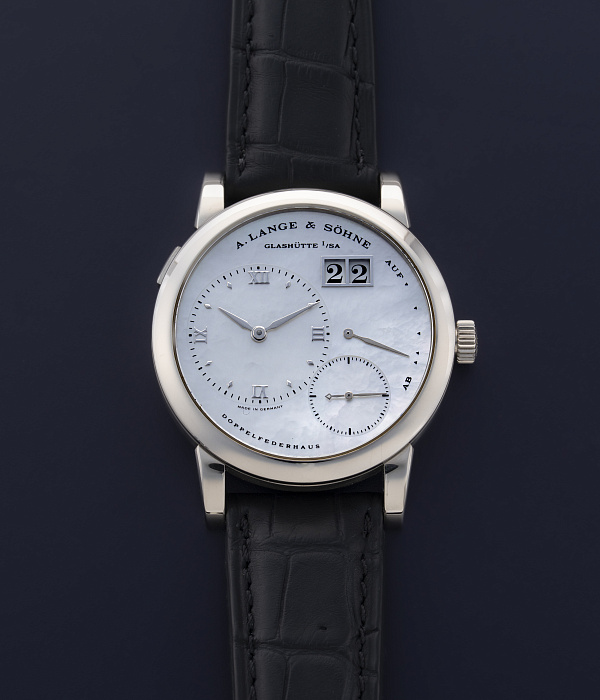Lange 1 Soiree in White Gold with MOP Dial