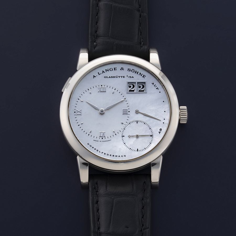 Lange 1 Soiree in White Gold with MOP Dial