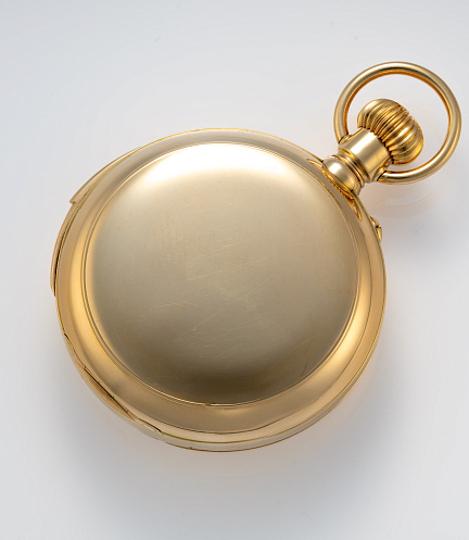 Minute Repeater Perpetual Calendar with Chronograph Lepine Pocket Watch in Yellow Gold