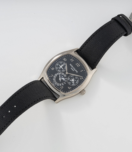 Perpetual Calendar in White Gold with Black Dial and Breguet Numerals