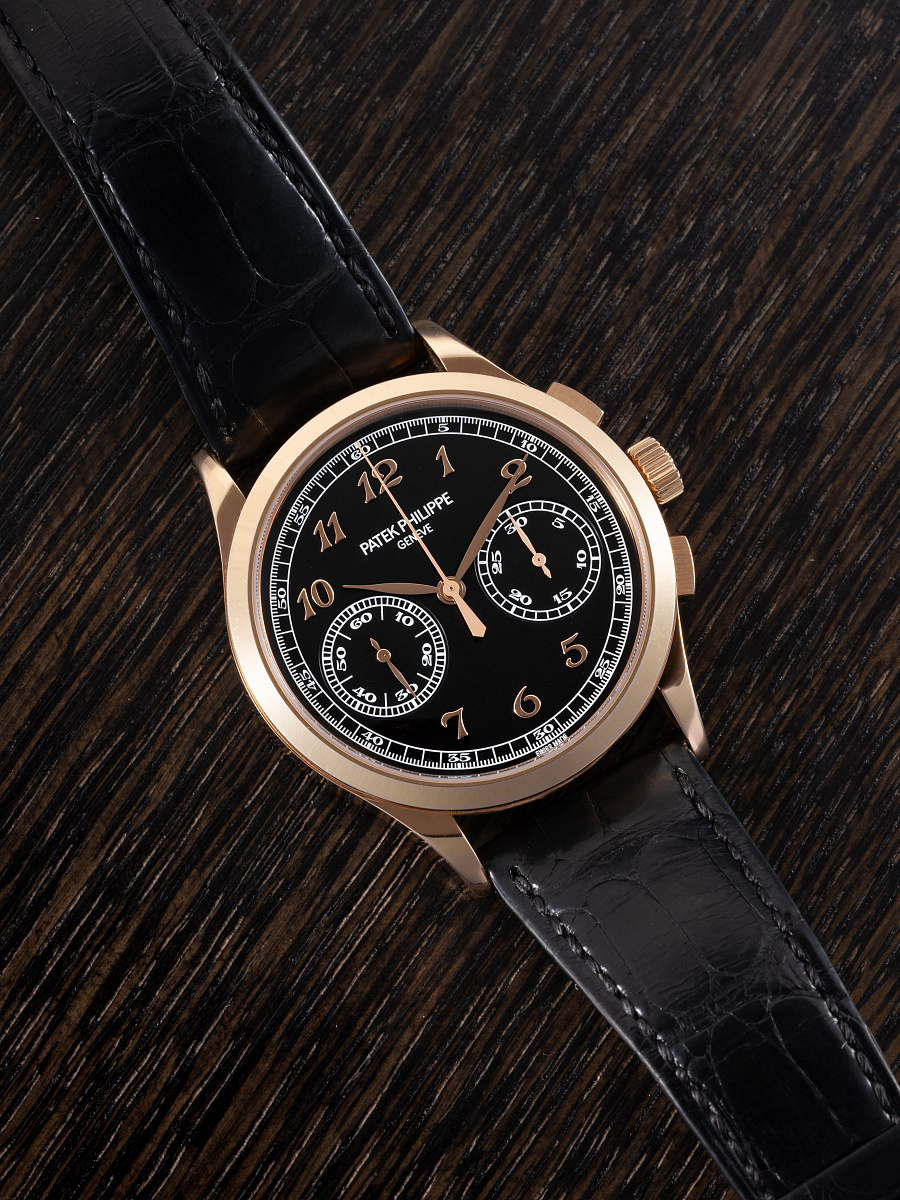 Chronograph in Rose Gold with Black Dial and Breguet Numerals